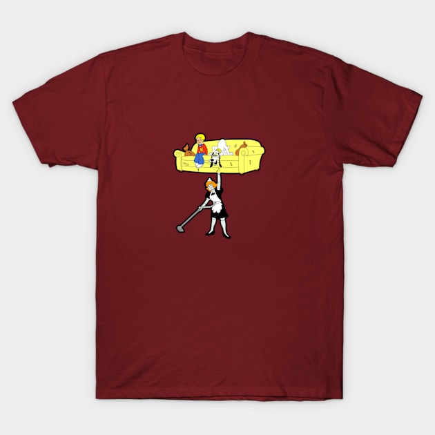 Robot Maid Cleans Up T-Shirt by RobotGhost